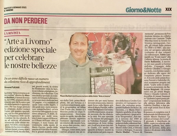 ARTE A LIVORNO  presentato sul IL TIRRENO