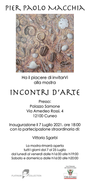 Pier Paolo  Macchia in mostra a Cuneo