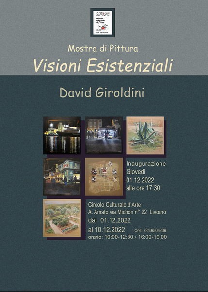 David Giroldini in mostra a Livorno