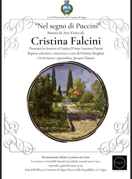 Cristina Falcini in mostra a Signa 