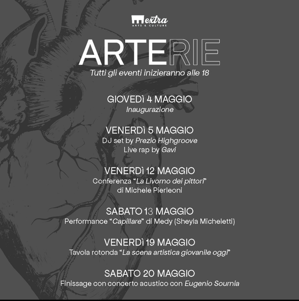 Arterie.la nuova mostra alla Extra Factory 