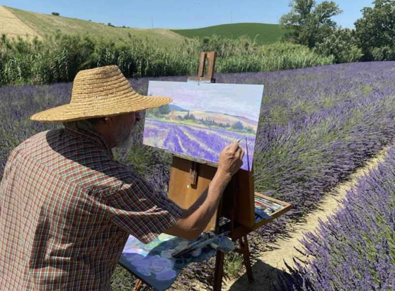Estemporanea di pittura a Pieve di Santa Luce 