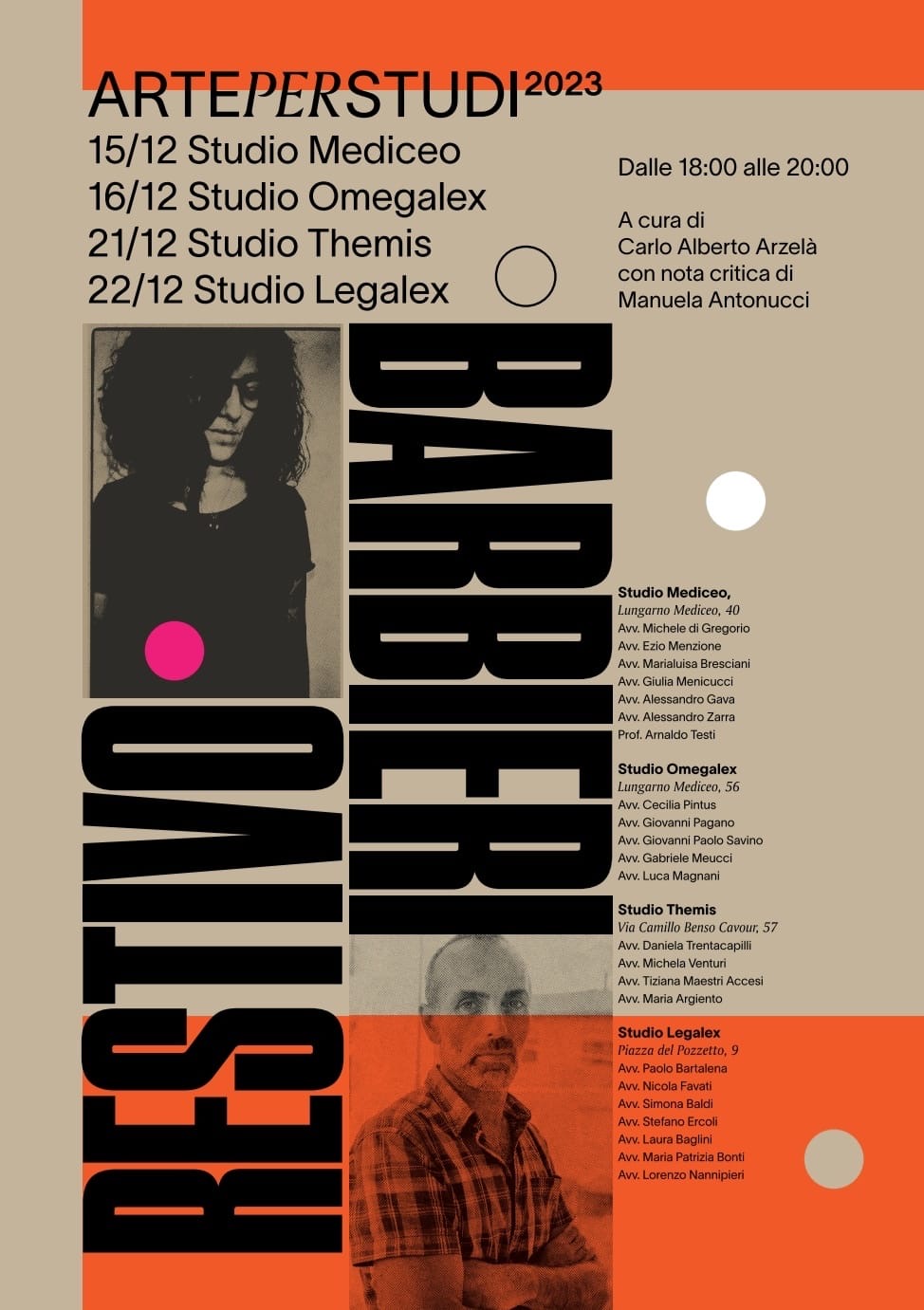 In esposizione Valentina Restivo e Barbieri