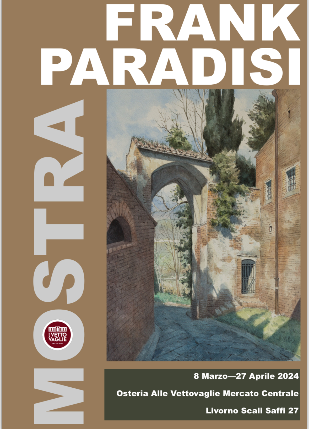 Frank Paradisi espone al Mercato Centrale di Livorno