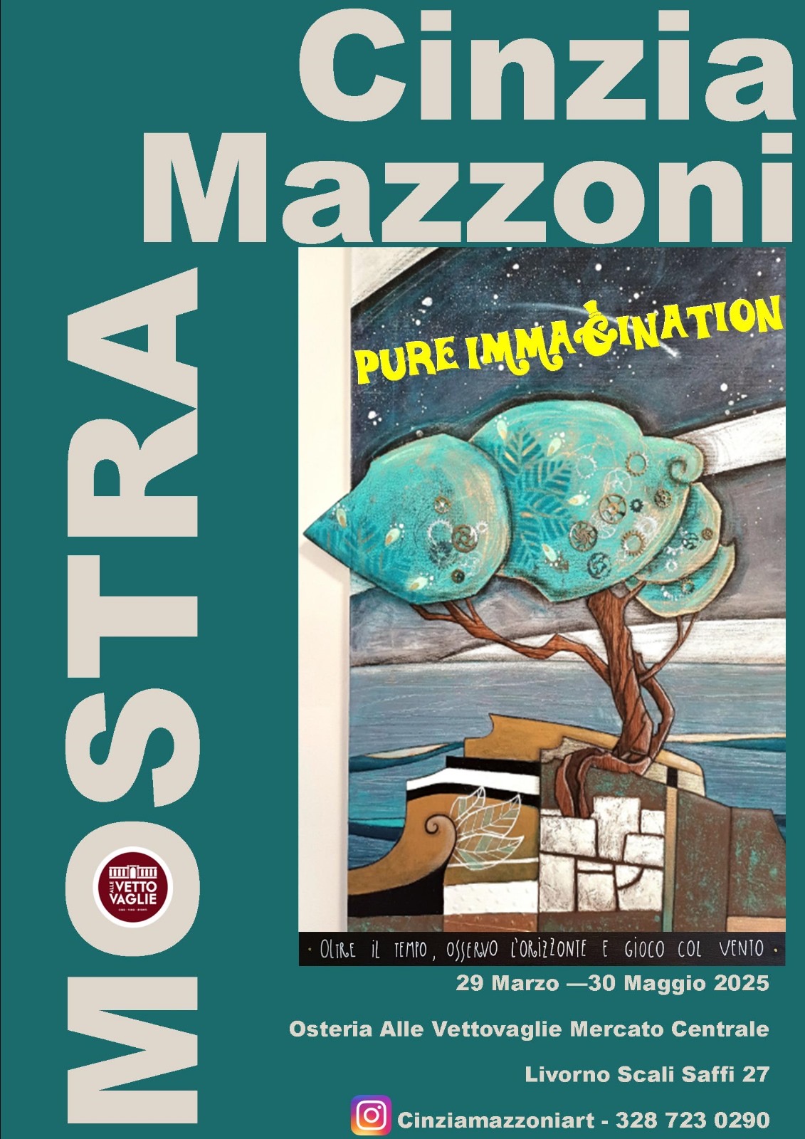 Cinzia Mazzoni in mostra Alle Vettovaglie 