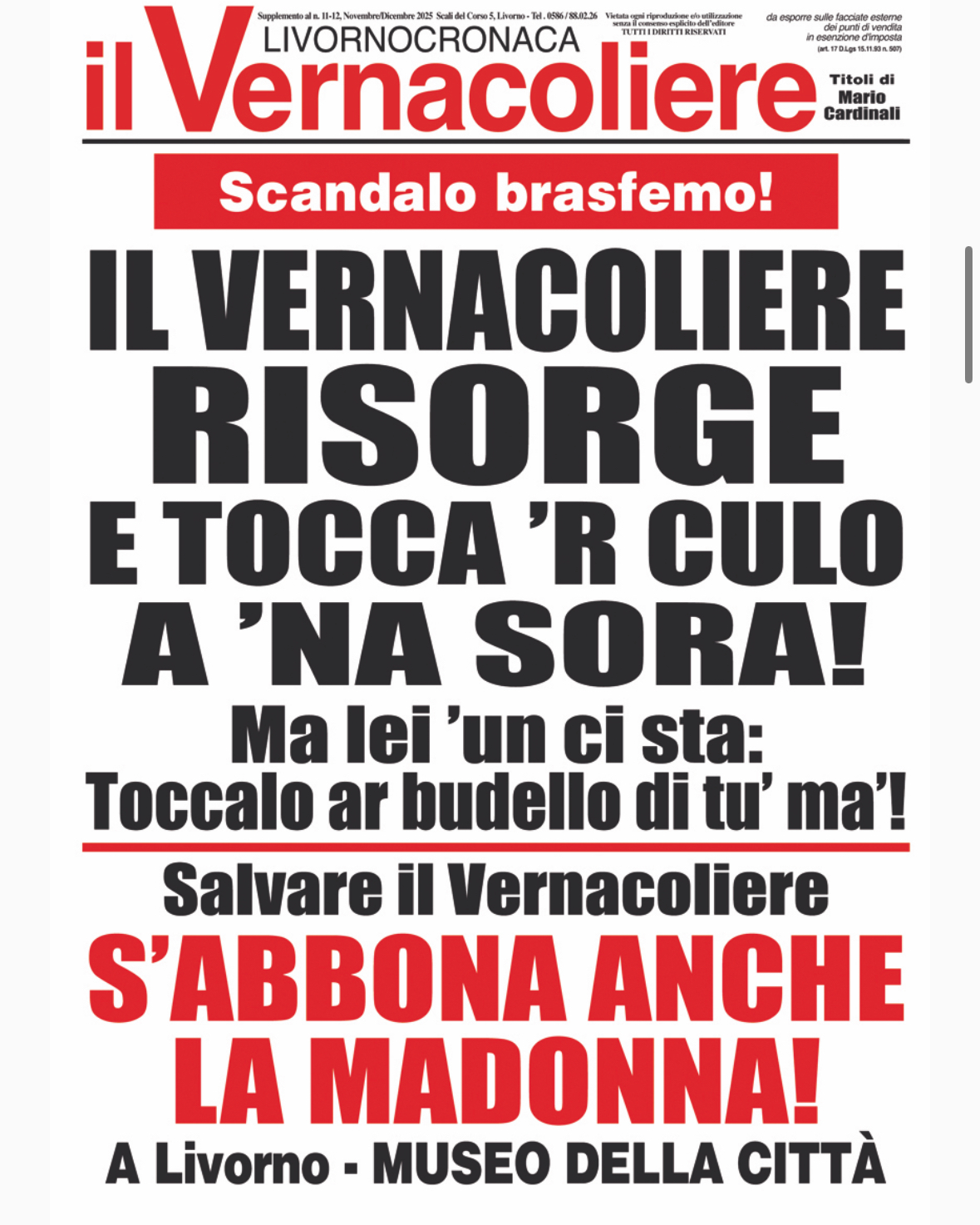 Mario Cardinali alla mostra del Vernacoliere 